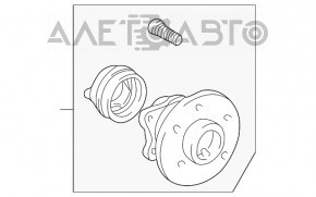 Rear right hub Toyota CELICA 99-05 Febest