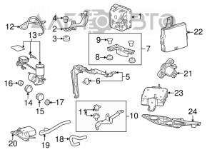 Brake booster brake booster Lexus RX450h 16-22