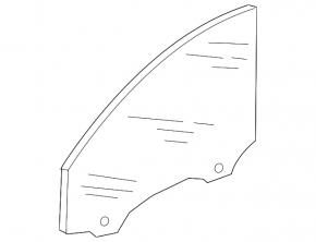 Front right door glass for Audi A6 C7 16-18 triplex