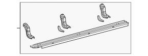 Left sill base for Lexus LX 22-26 with mountings