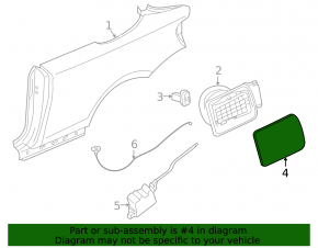 Fuel filler flap BMW 1 E82 08-13 Convertible, Coupe