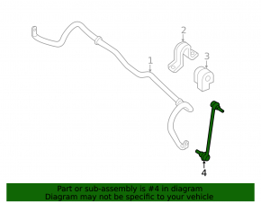 Stabilizer bar front left Nissan Leaf 11-12 CTR