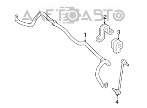Stabilizer bar front left Nissan Leaf 11-12 CTR