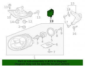 Light control unit VW Beetle 12-19