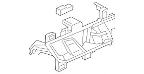 Door handle inner rear right Honda Accord 18-22