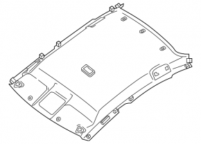 Headlining Nissan Sentra 15-19 without sunroof