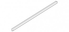 Glass seal inside front left door Hyundai Elantra 21-23