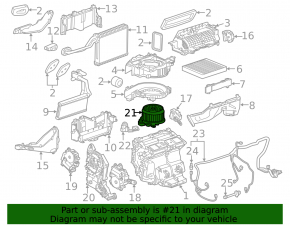 Cadillac CTS 14- Heater Fan Motor