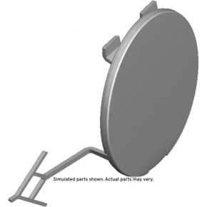 Chevrolet Equinox 22-24 rear bumper tow hook cap broken mount