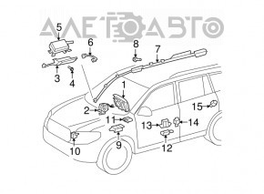 SRS airbag module (airbag computer) for Toyota Highlander 2010