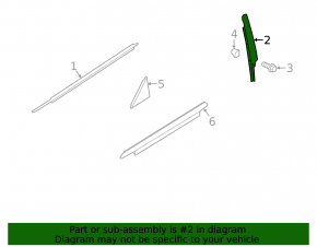 Front left side door trim for Audi A3 8V 16-18 5d