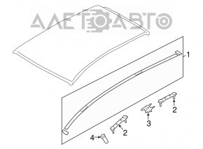 Roof lining right Subaru Impreza 5d 17-23
