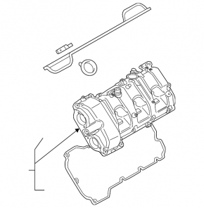 Valve cover Porsche Macan 15-18 3.0T CTMA right