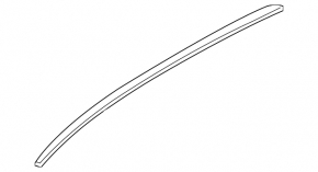 Roof rail longitudinal right Porsche Macan 15 - black