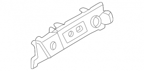 Nissan Rogue 21-24 black center lower dash trim