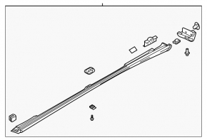 Left threshold Mazda CX-3 16-21