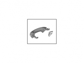 Door handle outer front left Ford Fiesta 11-19