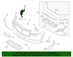 BSM Blind Spot Sensor Bracket Left Mazda CX-30 20- in Front Bumper
