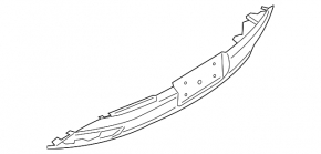 Rear bumper bare Lincoln MKZ 13-16 lower part, structure