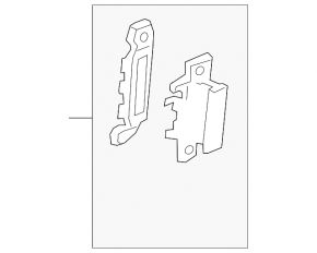 Door handle inner rear right Ford Transit Connect MK2 13-18 structure