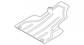 Underbody protection rear right Ford Escape MK3 13- type 2