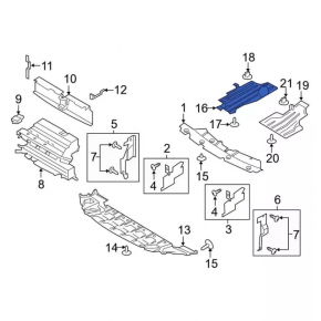 Underbody protection rear right Ford Escape MK3 13- type 2
