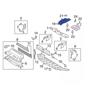 Underbody protection rear right Ford Escape MK3 13- type 2