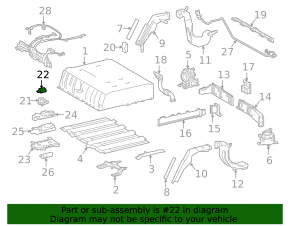 Control unit for heating modules of the battery VVB Toyota Prius 50 Prime 17-22 with a bracket