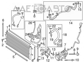 Lincoln MKZ 13-20 air conditioner condenser