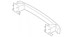 Mercedes W221 rear bumper reinforcement