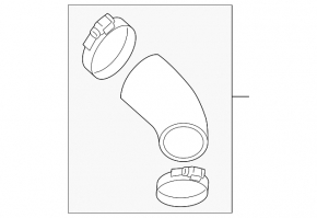 Air pipe left upper Hyundai Sonata 11-14 2.0