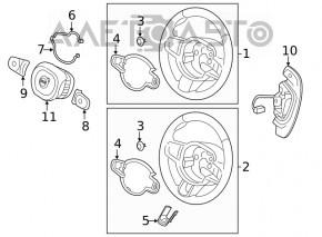 Steering paddle shifter right Volvo XC90 16-23