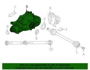 Rear differential gearbox BMW X3 G01 18-