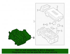 Chevrolet Volt 16- Underhood Fuse Box Housing