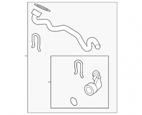Upper cooling pipe VW CC 09-17 2.0 manual transmission
