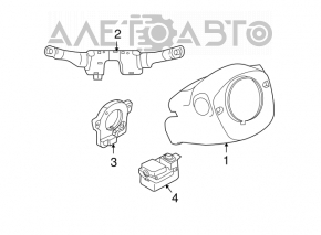 Nissan Murano z51 09-14 steering column trim beige