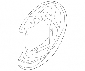 Rear left brake disc cover Audi Q7 16-