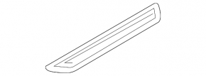Door sill trim front left outer BMW 4 F32 14-16 Coupe with chrome insert, Luxury Line