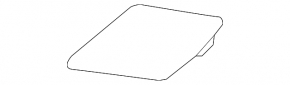 Left front bumper tow hook cap for Toyota Prius 50 Prime 17-22