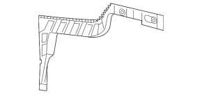 Rear bumper mount right VW Passat b8 16-19 break