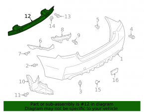 Subaru WRX 15-21 Rear Bumper Reinforcement