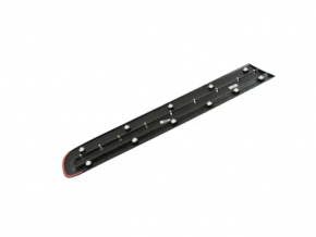 Door trim lower front left Fiat 500L 14- with chrome, black