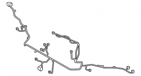 BMW X7 G07 23-26 front bumper wiring with amplifier