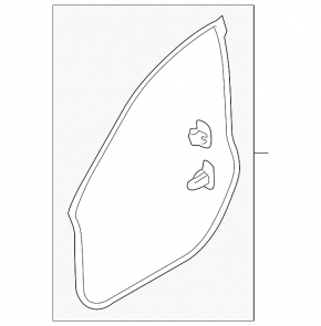 Subaru Outback 15-19 front left door seal