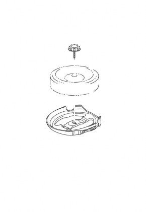 Spare tire foam for Toyota Prius V 12-17