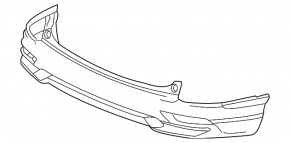 Rear bumper bare lower part Honda CRV 20-22
