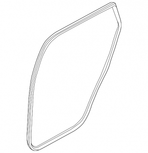 Rear left door seal for Kia Sportage 23-26