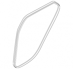 Door seal rear right Kia Niro 23-