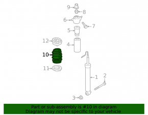Rear right spring for Audi A4 B9 17-25