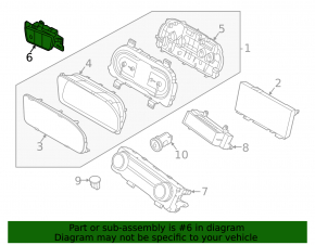 Hyundai Tucson 22-24 dashboard button block for electric tailgate